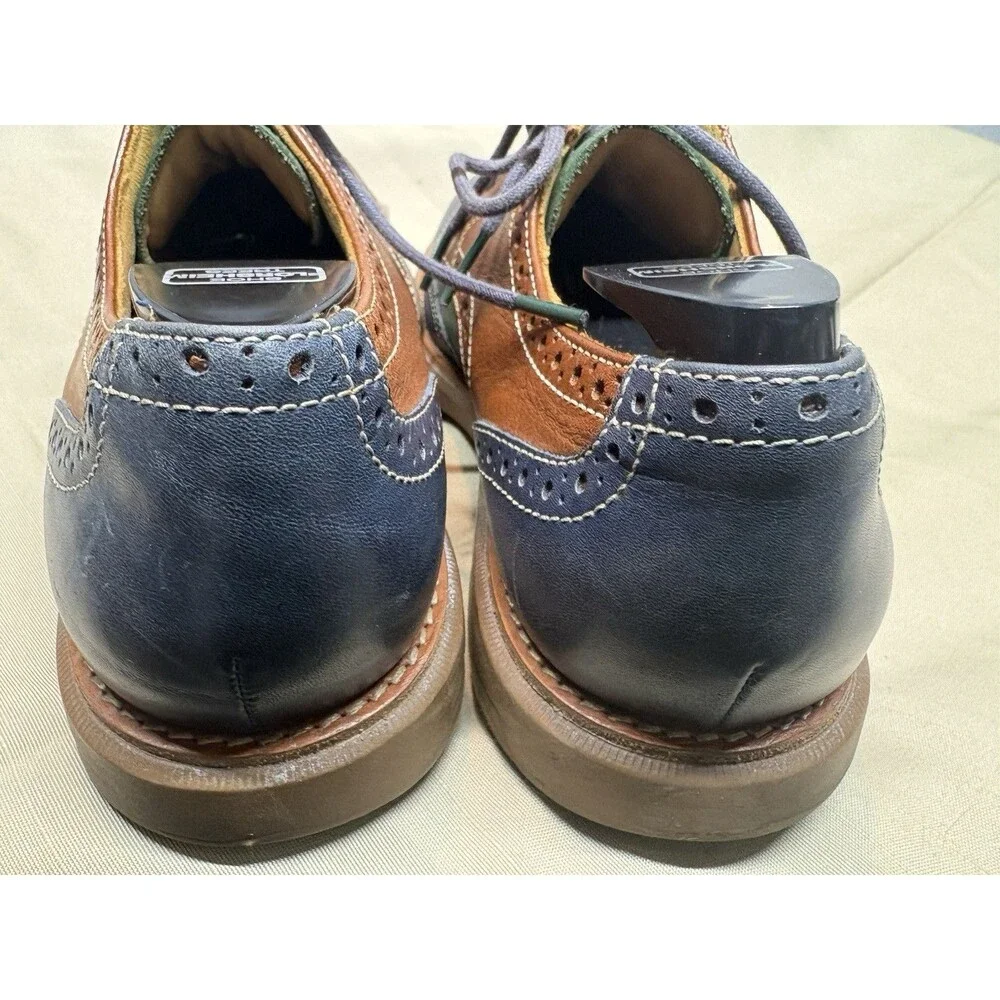 Men's Sperry Top-Sider Gold Cup Multicolor Leather Wingtip Oxford Shoe Size 10m